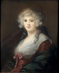 Georgiana Spencer (1757-1806) Devonshire Düşesi olduğu düşünülen bir Hanımefendinin Portresi