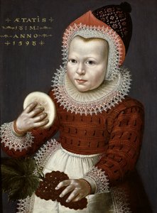 Ekmek ve Üzüm Tutan Genç Bir Kızın Portresi, 1598