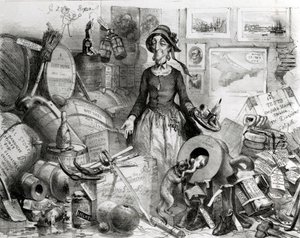 Hayranlarına saygıyla adanan Ünlü Kadın(lar)ın Portresi, 1855 by English School
