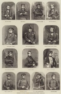 Kaptan Sir John Franklin ve Mürettebatının Portreleri by English School