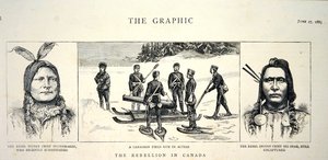 Asi Şeflerinin Poundmaker ve Big Bear Portreleri, 