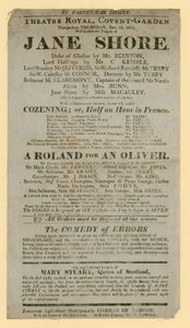 Jane Shore için Poster by English School