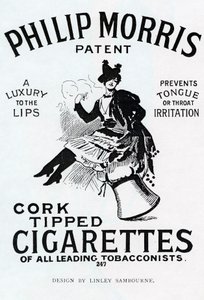 Philip Morris Cigarettes posteri, Linsay Sambourne tarafından tasarlandı, 1896