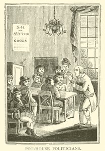 Çömlekçi politikacılar (tahta baskı) by English School