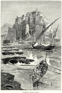 Pozzuoli, Napoli yakınlarında (gravür) by English School