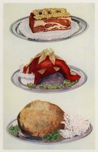 Sıkıştırılmış Sığır Eti; Sırlı Öküz Dili; Haşlanmış Jambon (renkli lito) by English School