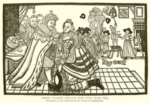 Prens Charless İspanya'dan Eve Hoş Geldiniz, 1623 by English School