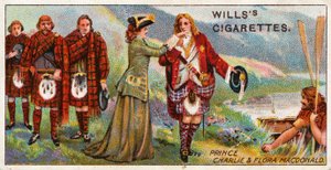 Prens Charlie ve Flora Macdonald by English School