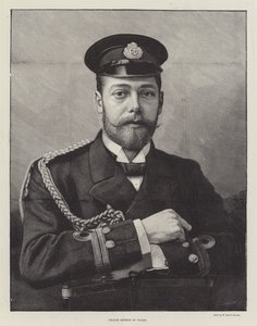 Galler Prensi George (gravür) by English School