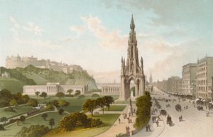 Princes Street Edinburgh. Batıya Bakmak by English School