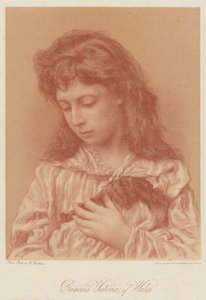 Galler Prensesi Victoria (chromolitho) by English School