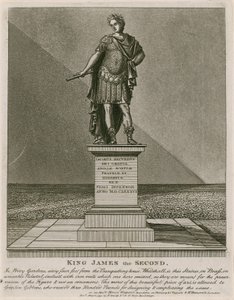 Privy Garden Westminster, Kral II. James Heykeli by English School