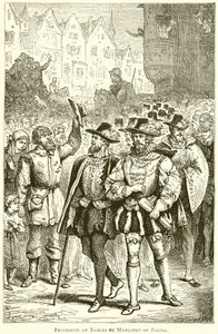 Soyluların Parma Margaret'e Alayı by English School