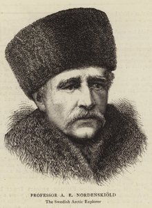 Profesör AE Nordenskiold (gravür) by English School