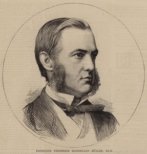 Profesör Frederick Maximilian Muller, LLD (gravür) by English School