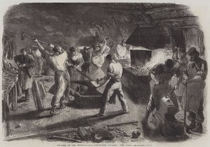 Uluslararası Sergi Binasının İlerlemesi, Forge (gravür) by English School