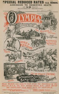 Olympia için tanıtım afişi, 28 Mart 1896