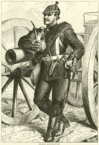 Prusya Topçusu, Ekim 1870 by English School
