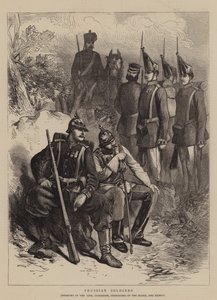 Prusya Askerleri (gravür) by English School