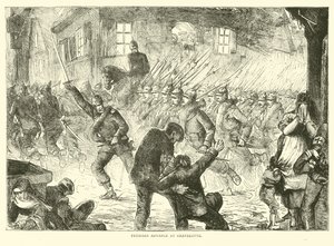 Gravelotte, Ağustos 1870 de Prusya avans by English School