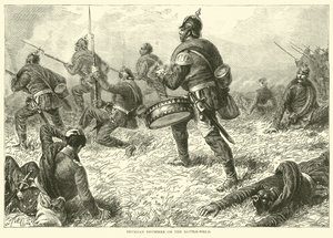 Savaş alanında Prusyalı davulcu, 1870 Eylül by English School