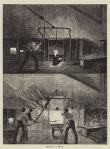 Puddlers İş Başında (gravür) by English School