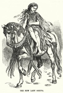 Yumruk karikatürü: Yeni Lady Godiva (gravür) by English School
