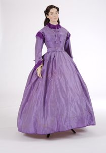 Mor günlük elbise, 1860