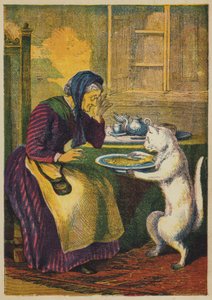 Kedi Balık Getiriyor (renkli taş) by English School