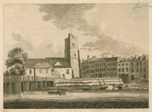 Putney Köprüsü ve Kilisesi, Londra by English School