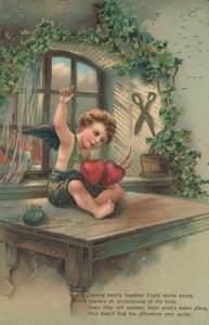 kalpleri birleştiren putto by English School