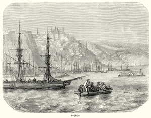 Quebec (gravür) by English School