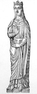 Kraliçe Berengaria (c.1180-1246) (gravür) by English School