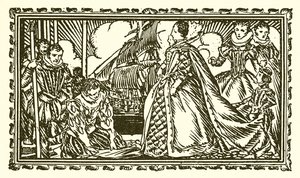 Kraliçe I. Elizabeth ve Sir Walter Raleigh by English School