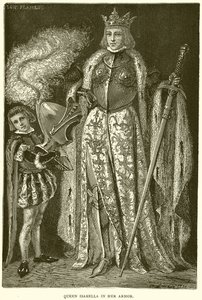 Zırhındaki Kraliçe Isabella by English School