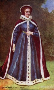 Kraliçe Mary I (renkli taş) by English School