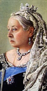 Kraliçe Victoria (renkli lito) by English School