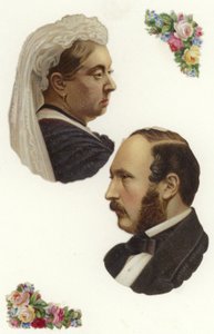 Kraliçe Victoria ve Prens Albert by English School