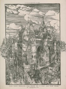 RIBA Soane Madalyon ödül tasarımı 1882 - A Beresford Pite tarafından bir West End kulüp evi by English School