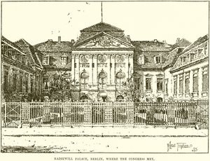 Kongrenin Toplandığı Radziwill Sarayı, Berlin by English School