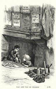 Paçavra ve Etiket sorumlusu (gravür) by English School