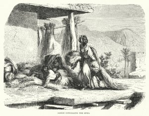 Casusları gizleyen Rahab (gravür) by English School