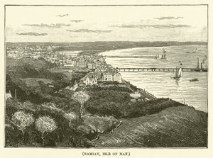 Ramsay, Man Adası (gravür) by English School