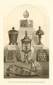 Kraliçe Elizabeth ile ilgili kalıntılar by English School