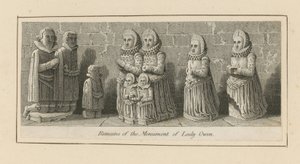 Lady Owen anıtının kalıntıları by English School