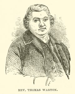 Rev Thomas Warton (gravür) by English School