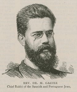 Muhterem Dr M Gaster, İspanyol ve Portekiz Yahudilerinin Hahambaşısı by English School