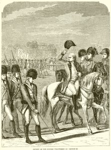 George III tarafından İngiliz Gönüllüleri İncelemesi by English School