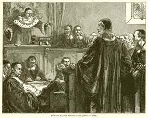 Richard Baxter, Yargıç Jeffreys'in huzurunda, 1685 by English School