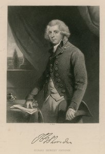Richard Brinsley Sheridan, oyun yazarı, şair ve tiyatro yöneticisi by English School